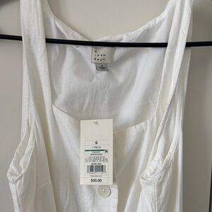 A New Day Ivory Sleeveless Dress